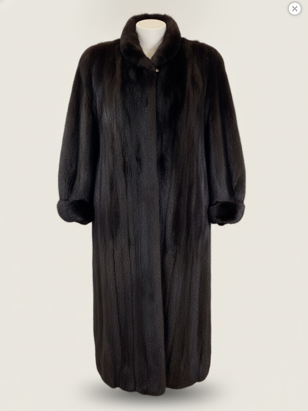 Hillis Aspen Vail Vintage Luxury Black Mink Fur Coat